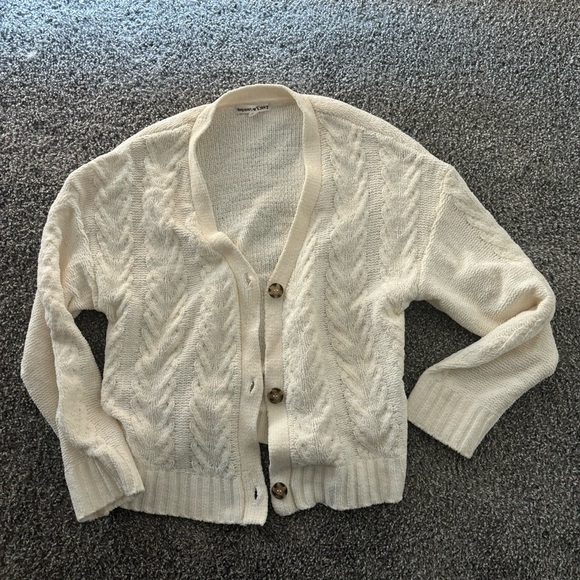 Sweaters - Cable Knit Cardigan